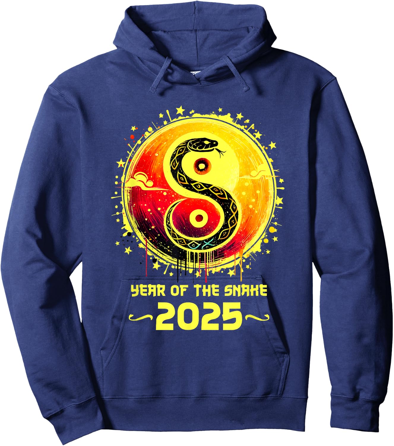 Year of the Snake 2025 Lunar New Year Chinese New Year 2025 Hoodie - Hoodie | Navy