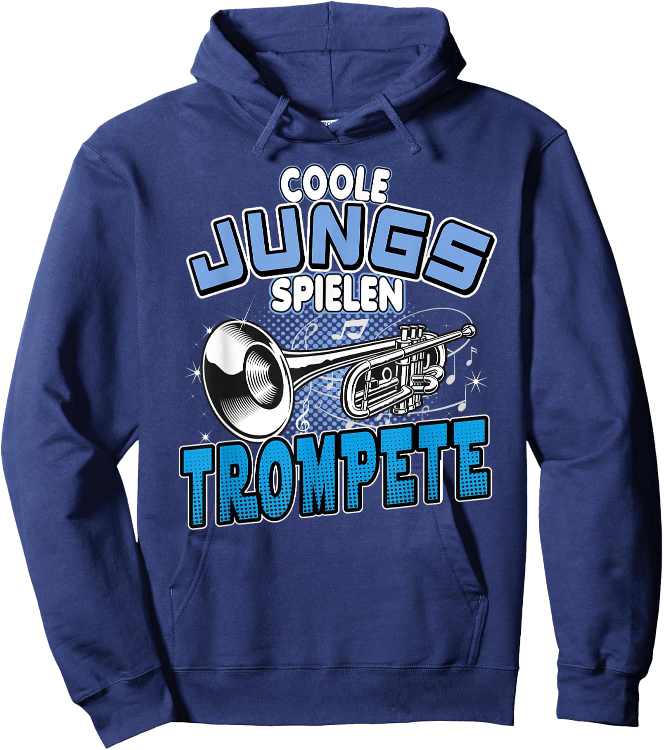 Cool Boys Play Trumpet , black, s Hoodie - Hoodie | Navy