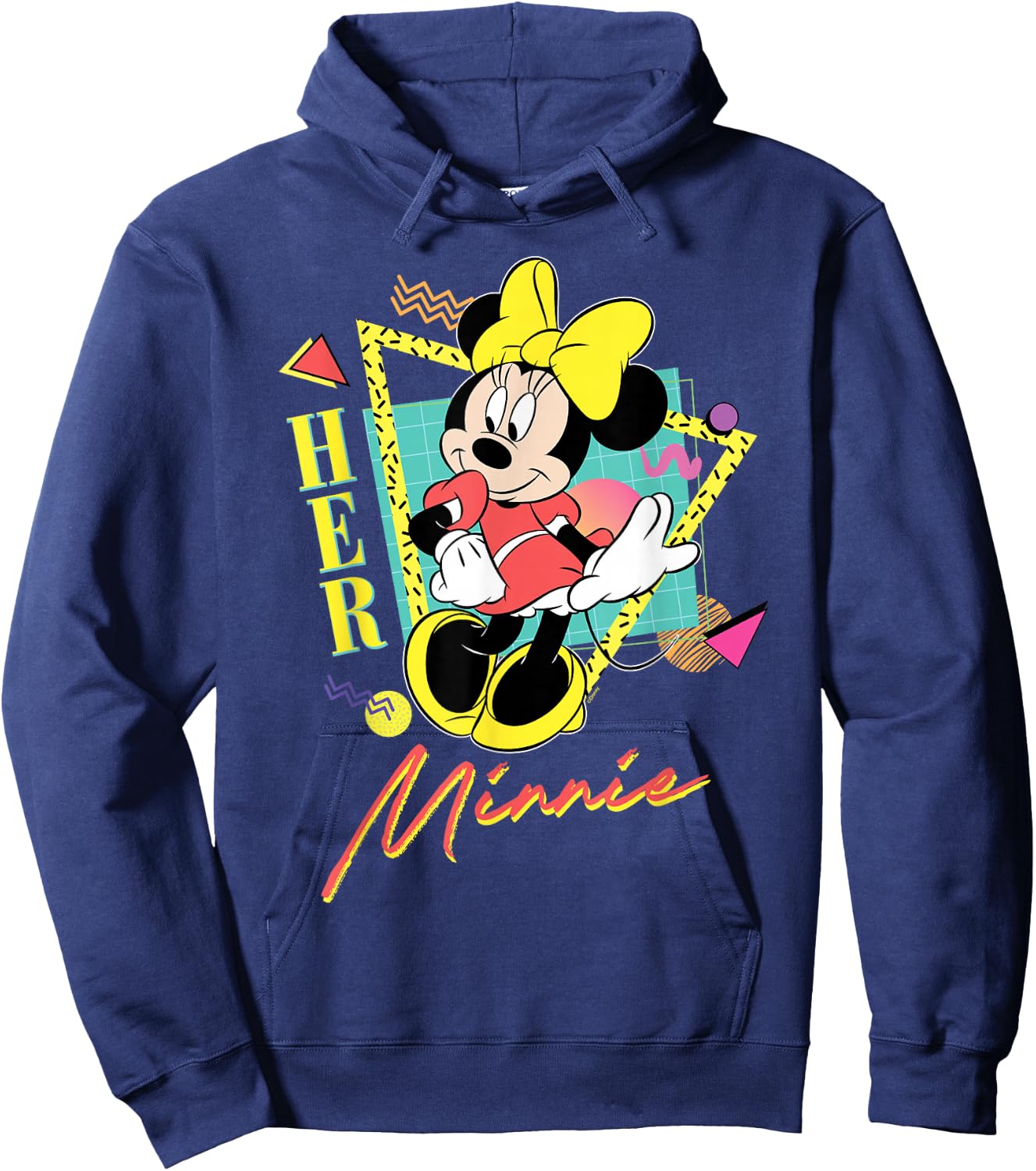 Disney Minnie Mouse Retro '90s Couples Matching Her Minnie Hoodie - Hoodie | Navy