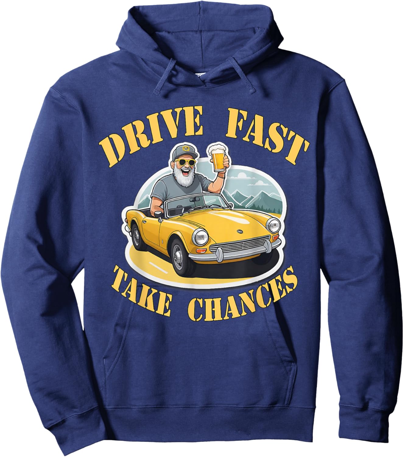 T-Shirt Hoodie - Hoodie | Navy
