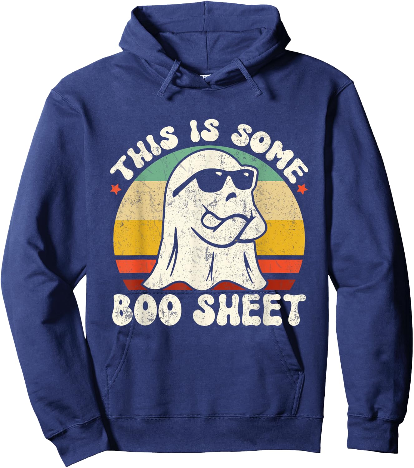 This Is Some Boo Sheet Ghost Halloween Costume Hoodie - Hoodie | Navy