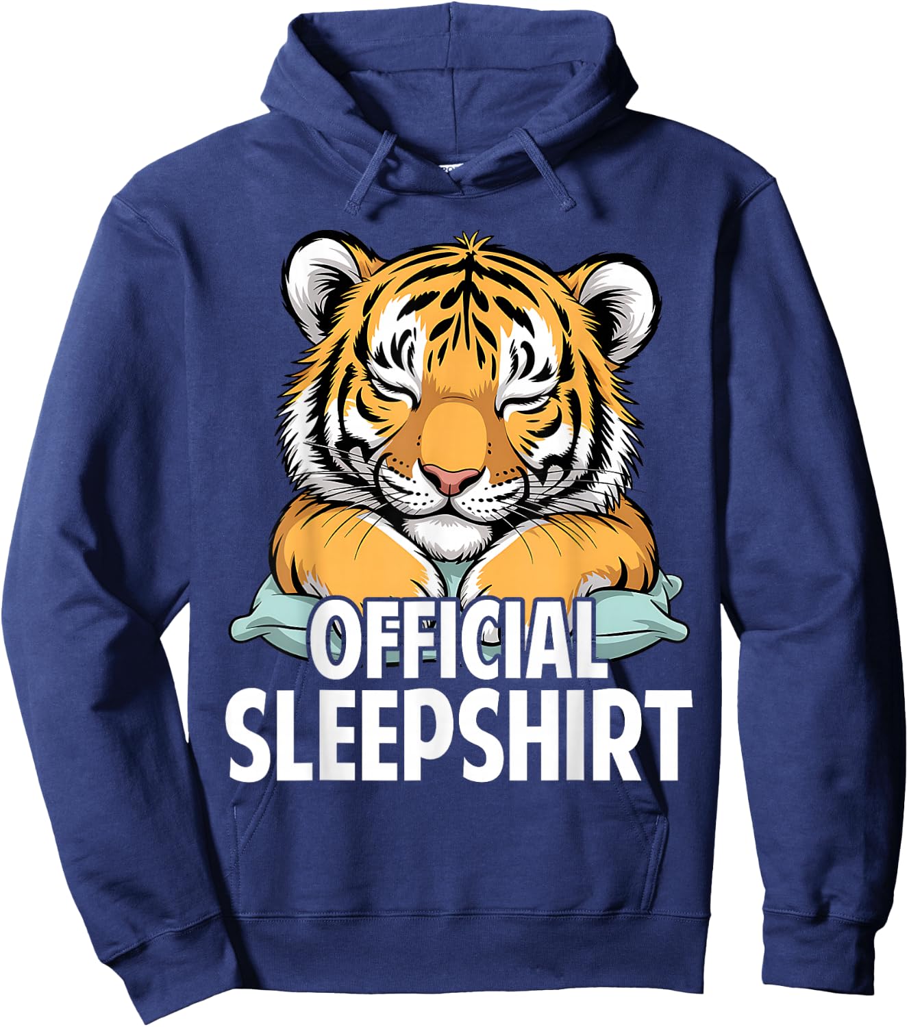 Tiger - Official Sleep Pajamas Nightgown Hoodie - Hoodie | Navy