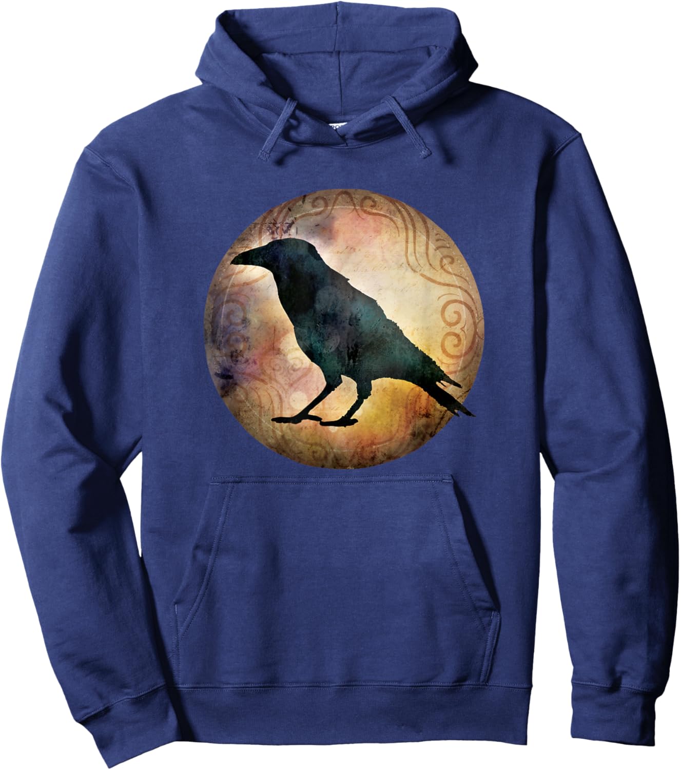 Crow Shirt - I Can Only Offer Love - Crow Raven Moon Hoodie - Hoodie | Navy