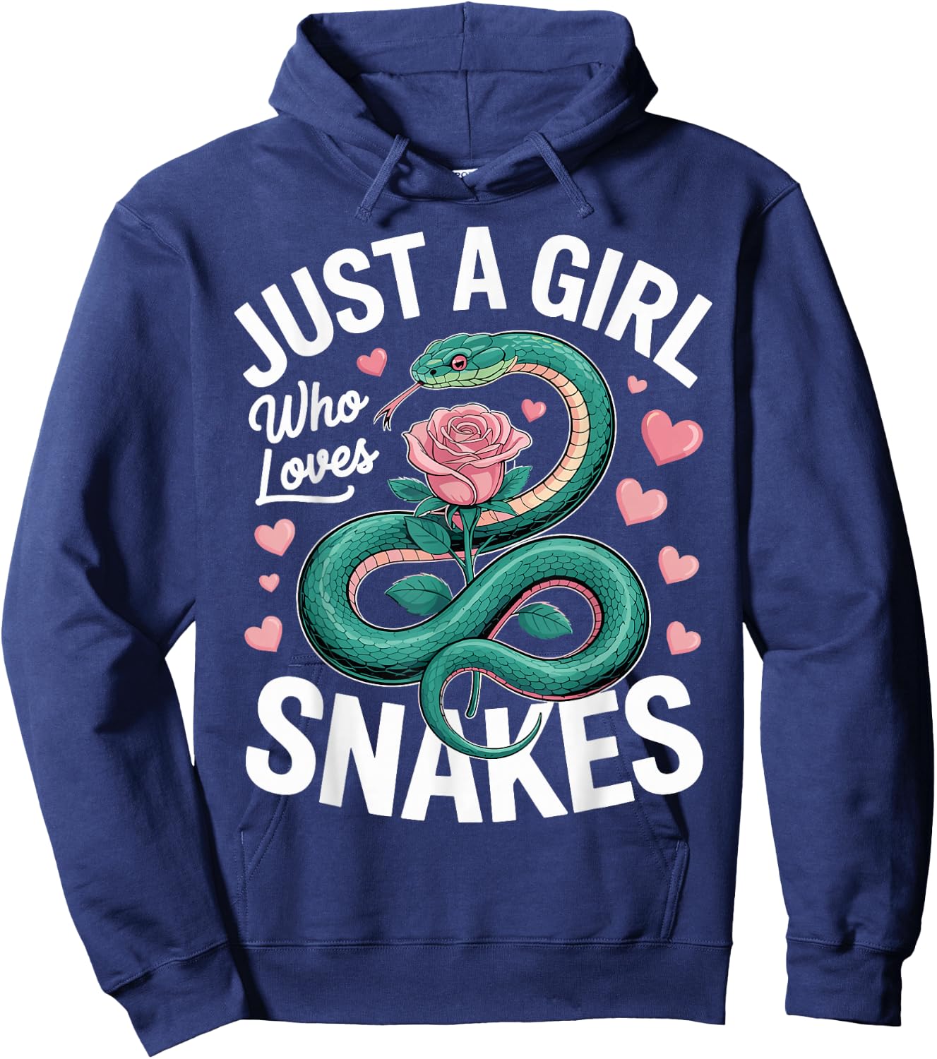 Snake Lover Just A Girl Who Loves Snakes Hoodie - Hoodie | Navy