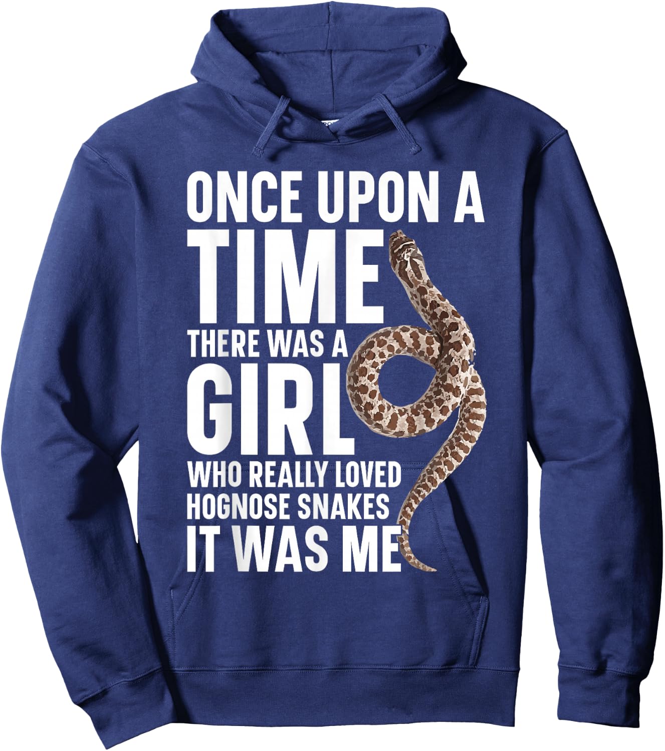 Hognose Snake Terrarium Plush Ring Food Hognose Snake Hoodie - Hoodie | Navy