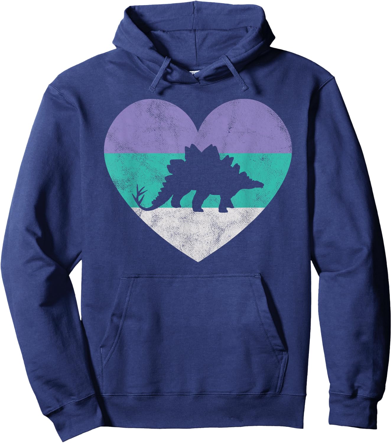 Stegosaurus Dinosaur Gift & Girls Retro Cute Hoodie - Hoodie | Navy