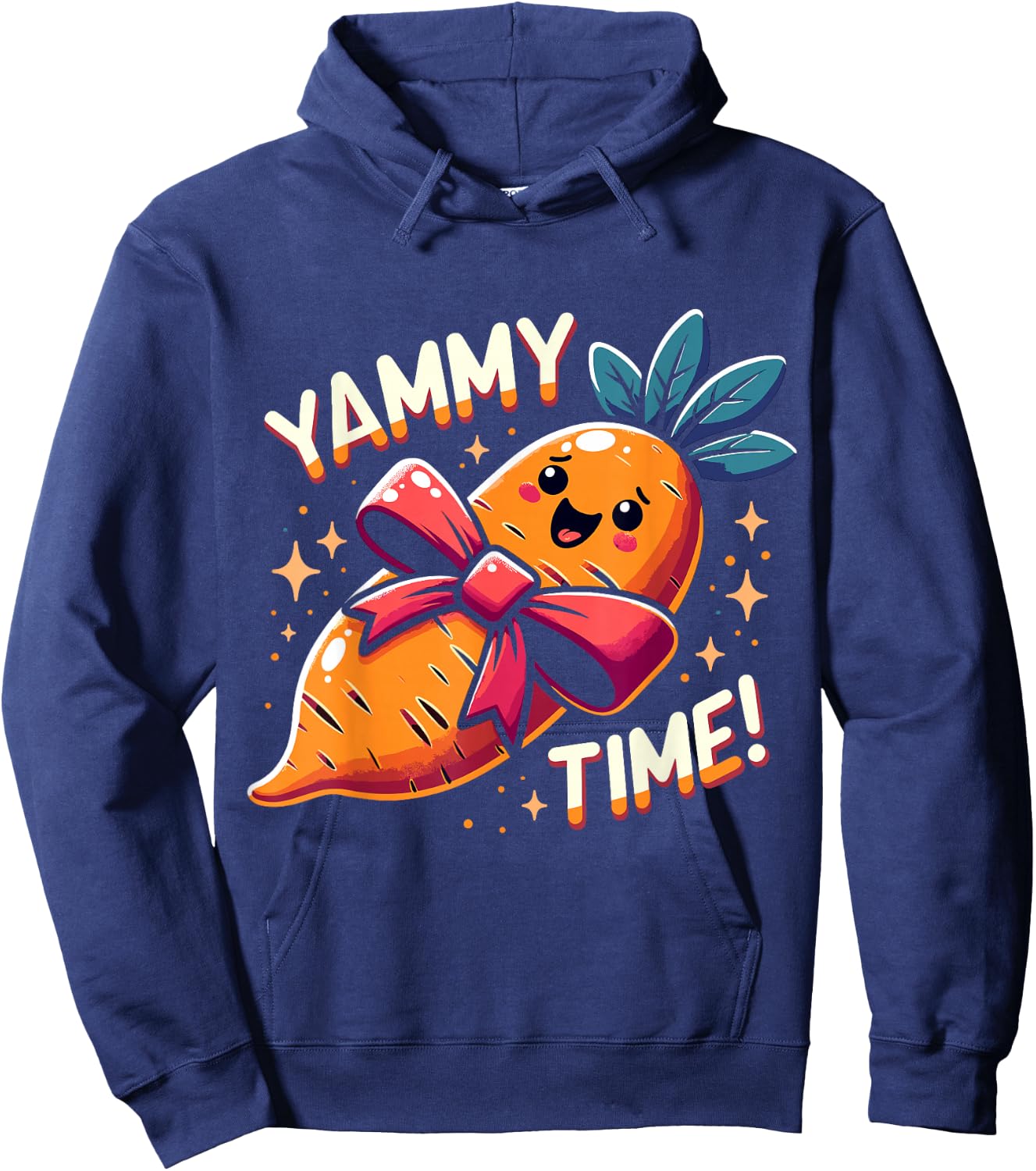 Funny Thanksgiving Yam Yammy Time Hoodie - Hoodie | Navy