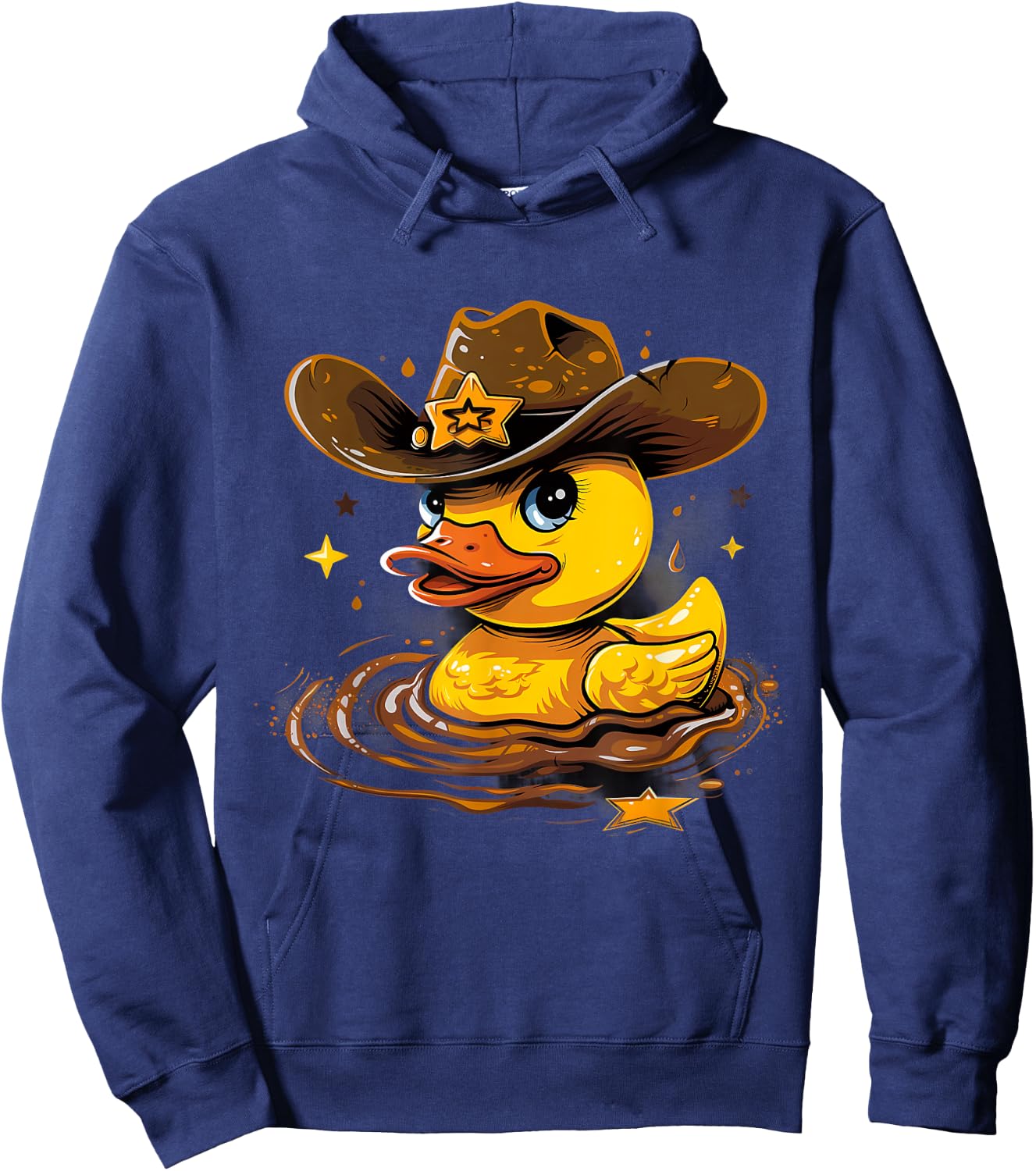 Rubber Duck Sheriff Marshal Rubber Duckling Rubber Duckie Hoodie - Hoodie | Navy