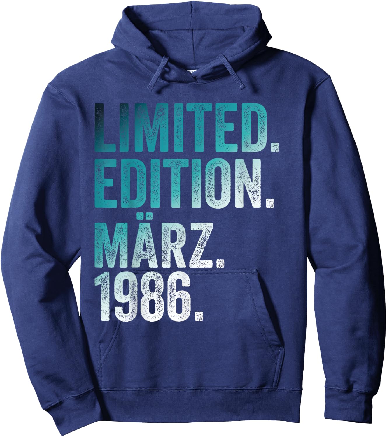 40. Geburtstag Mann 40 Jahre Limited Edition März 1986 Hoodie - Hoodie | Navy