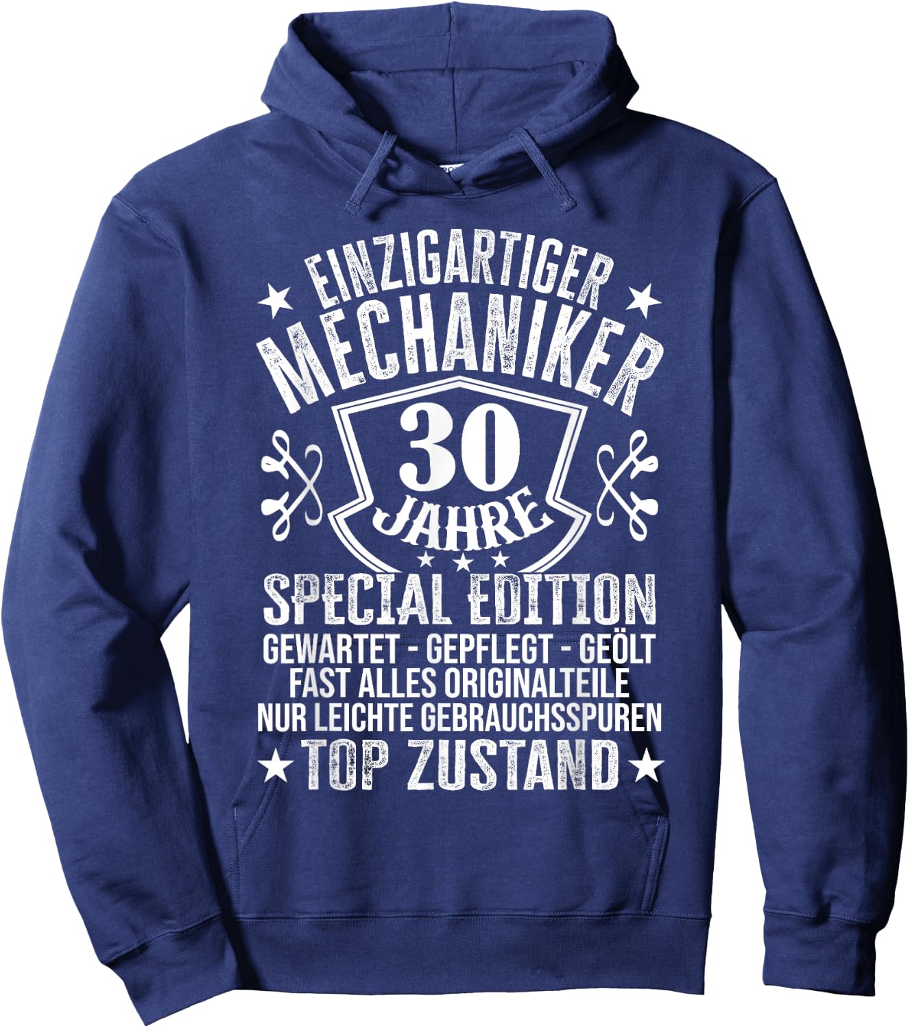 Kfz Mechaniker 30er Geburtstag Mann Männer 30 Jahre Hoodie - Hoodie | Navy