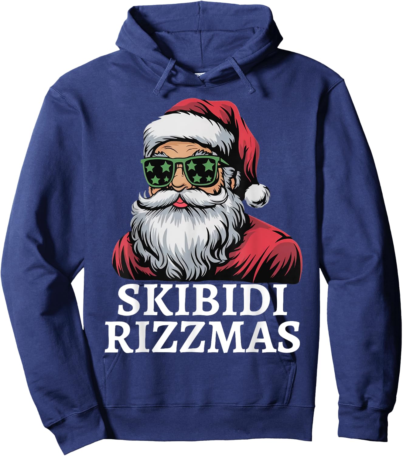 Skibidi Rizzmas Christmas Rizz Santa Charisma Teens Kids Hoodie - Hoodie | Navy