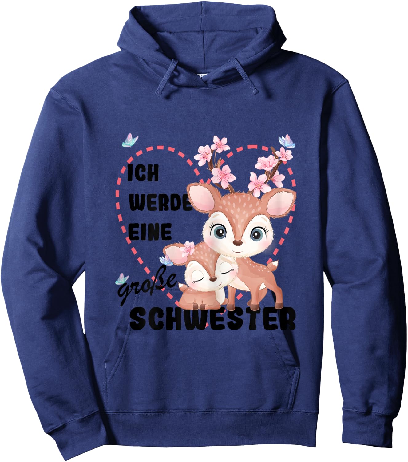 Ich Werde Große Schwester 2027 Hoodie - Hoodie | Navy