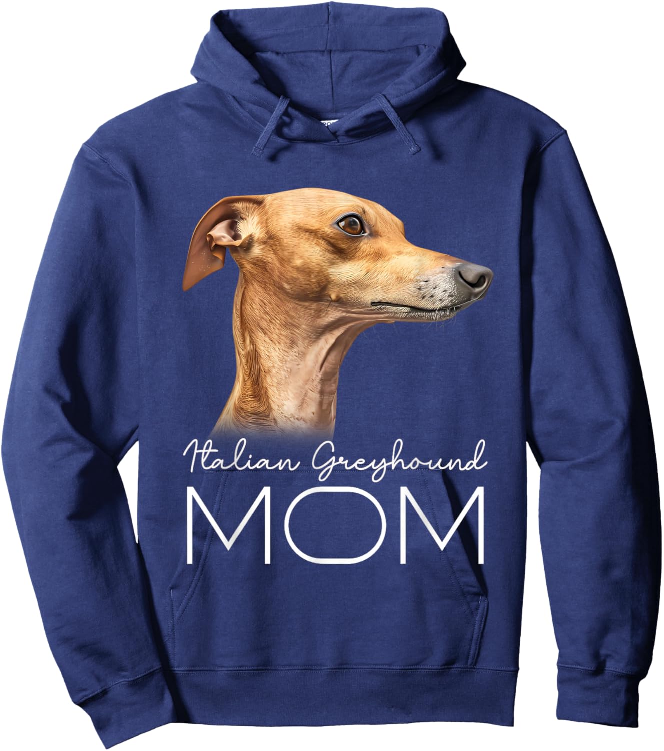 Italian Greyhound Mom Hoodie - Hoodie | Navy