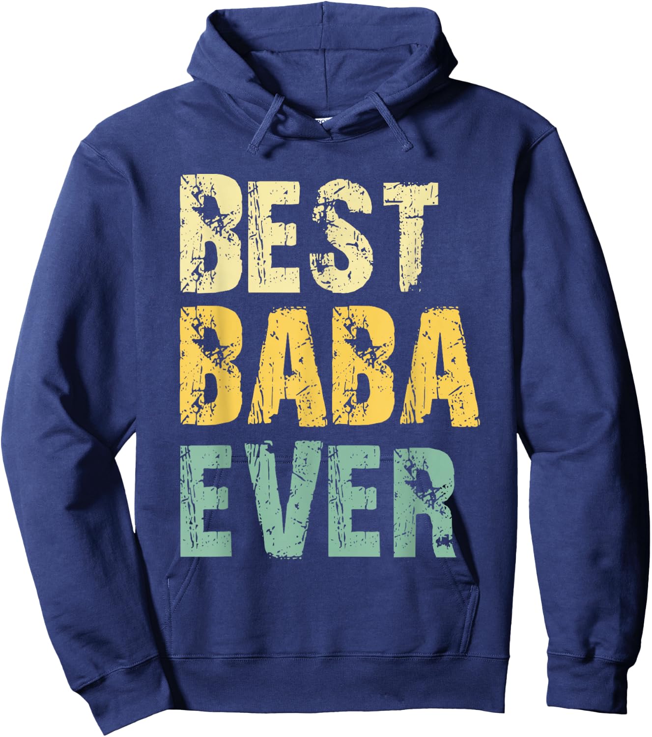 Best Baba Ever Funny Retro Vintage Hoodie - Hoodie | Navy