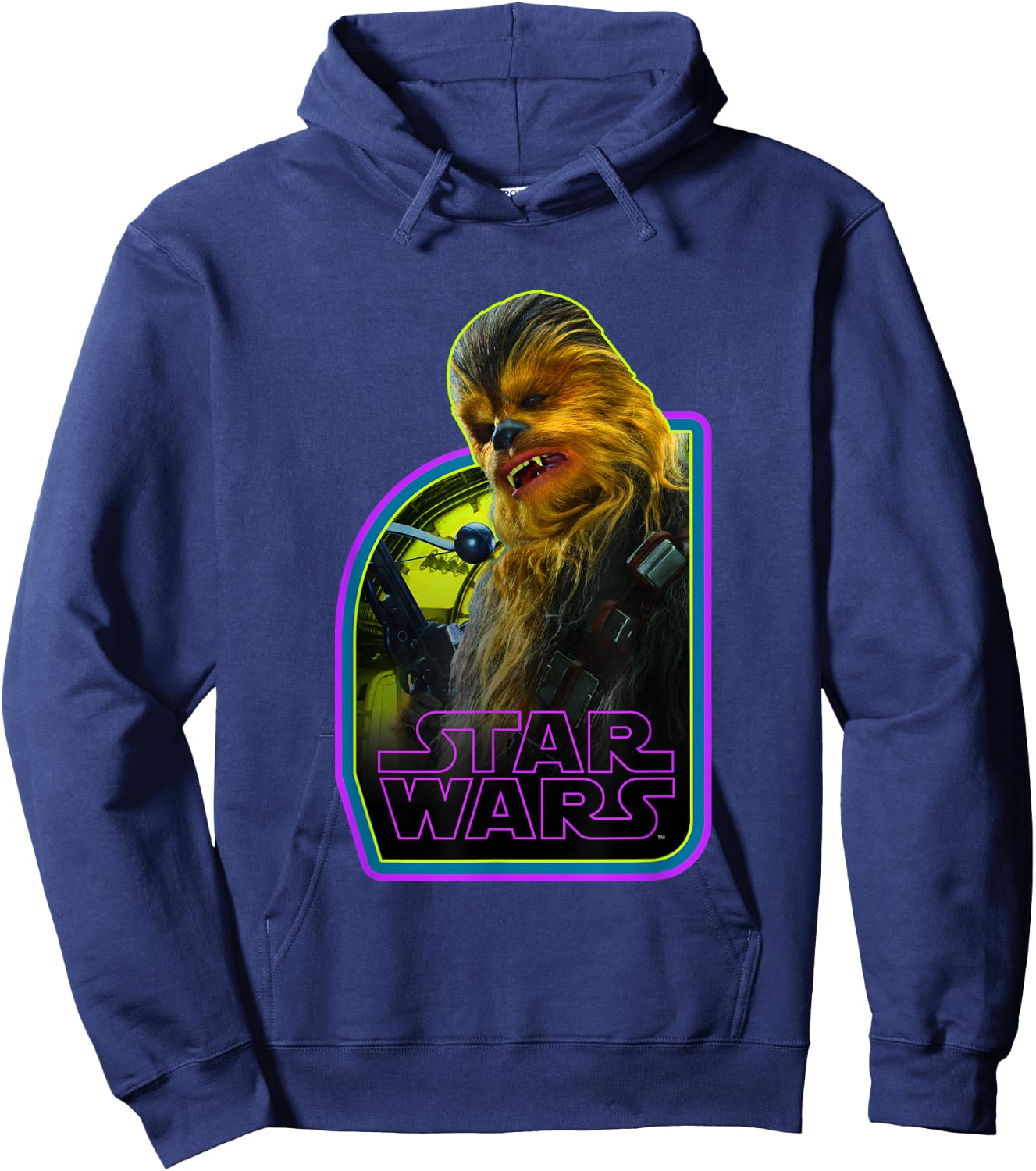 Star Wars Vintage Classic Chewbacca Wookie Hero Poster Hoodie - Hoodie | Navy