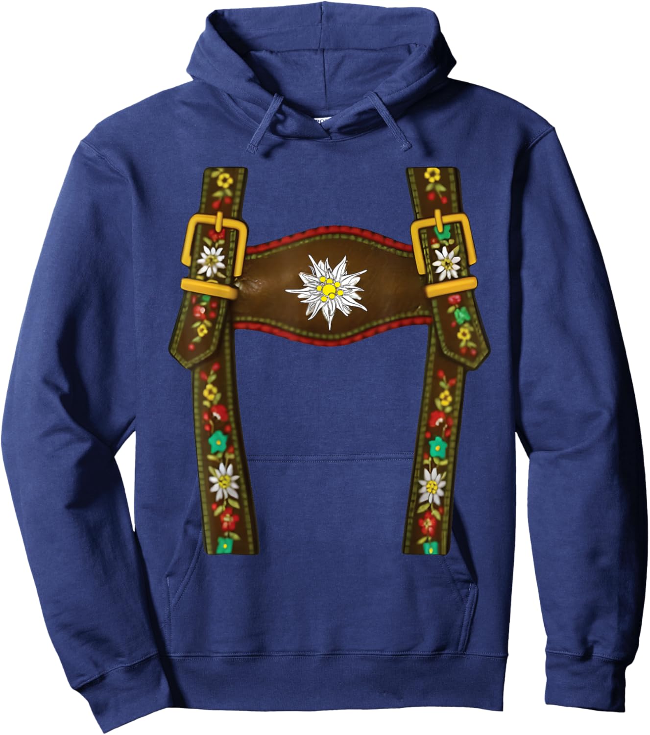 Tracht Ersatz Lederhose Kinder Trachten Oktoberfest Tracht Hoodie - Hoodie | Navy