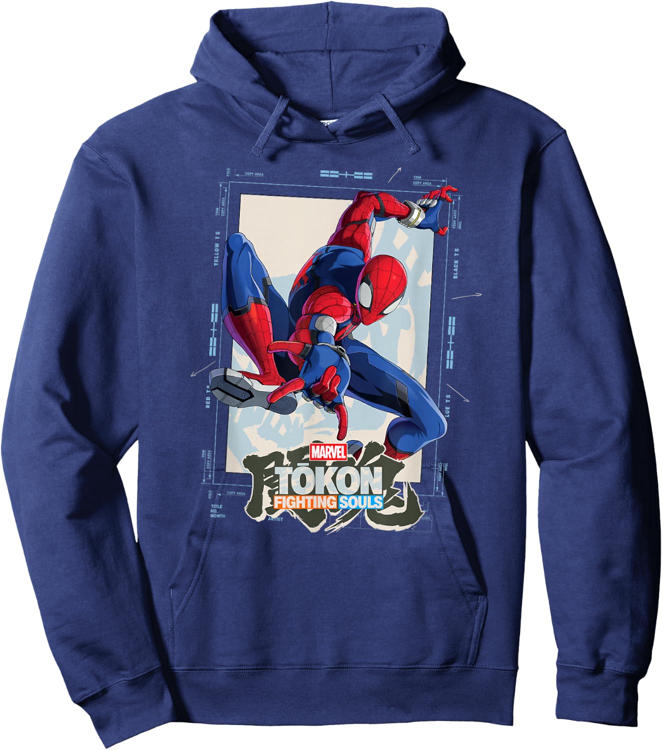 Marvel Tokon: Fighting Souls Spider-Man Game Art Hoodie - Hoodie | Navy