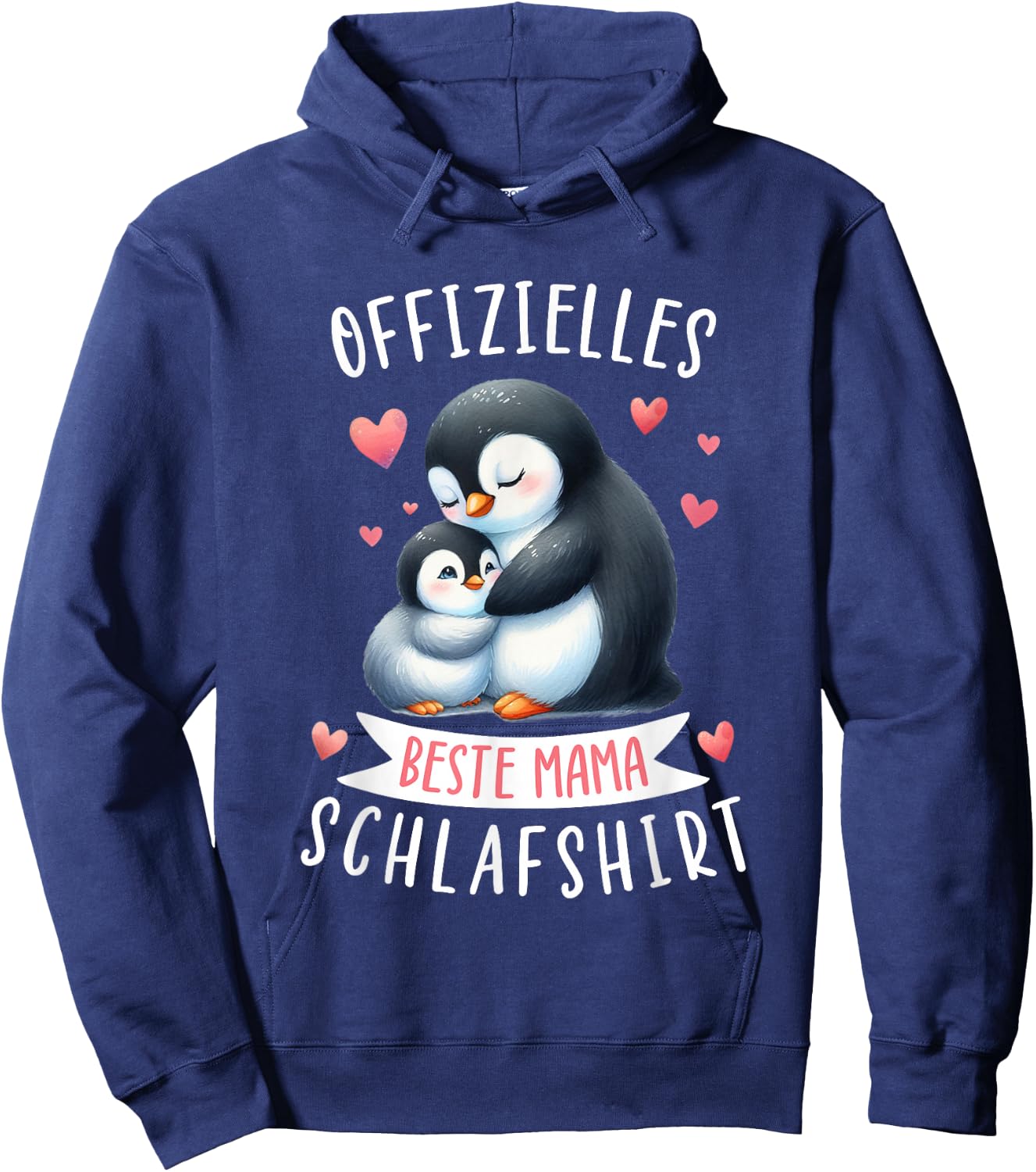 Offizielles Beste Mama Schlafshirt Muttertag Pinguin Mama Hoodie - Hoodie | Navy