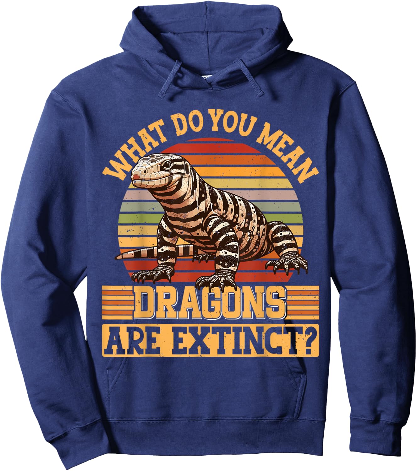 Reptile Lizard Tegu lover Hoodie - Hoodie | Navy