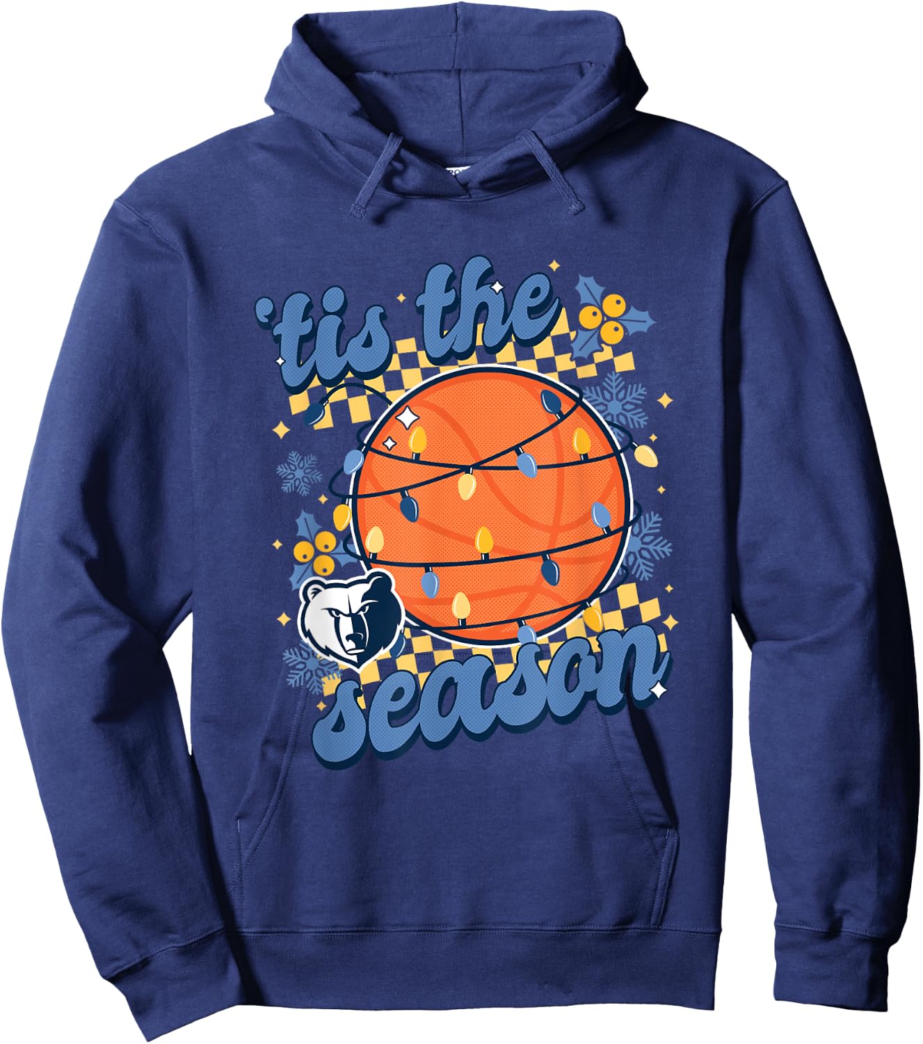 NBA Memphis Grizzlies Christmas Tis The Season Hoodie - Hoodie | Navy