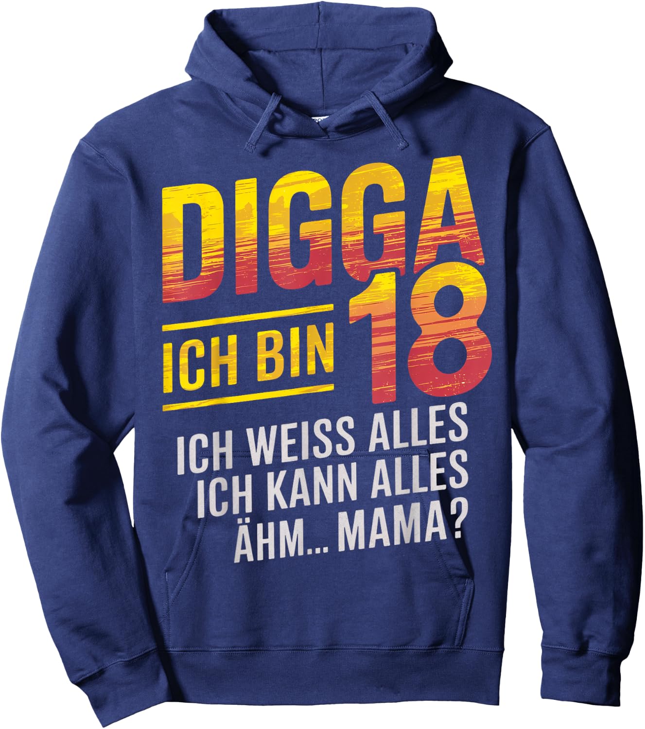 18th Birthday Boy Girl 18 Years 2006 Funny Gift , black Hoodie - Hoodie | Navy