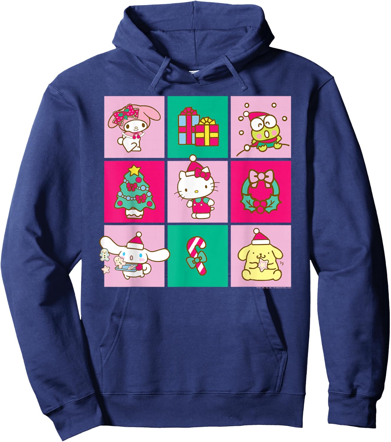 Hello Sanrio Friends Christmas Time Shirt Hoodie - Hoodie | Navy