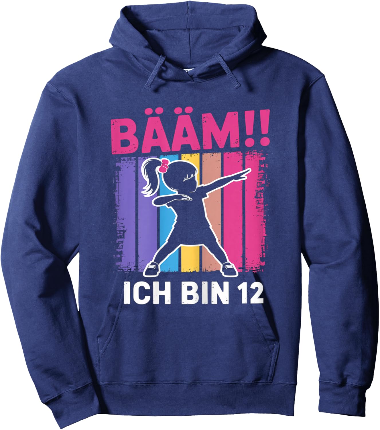 Bääm Ich Bin 12 Dabbing Mädchen 12. Geburtstag Hoodie - Hoodie | Navy