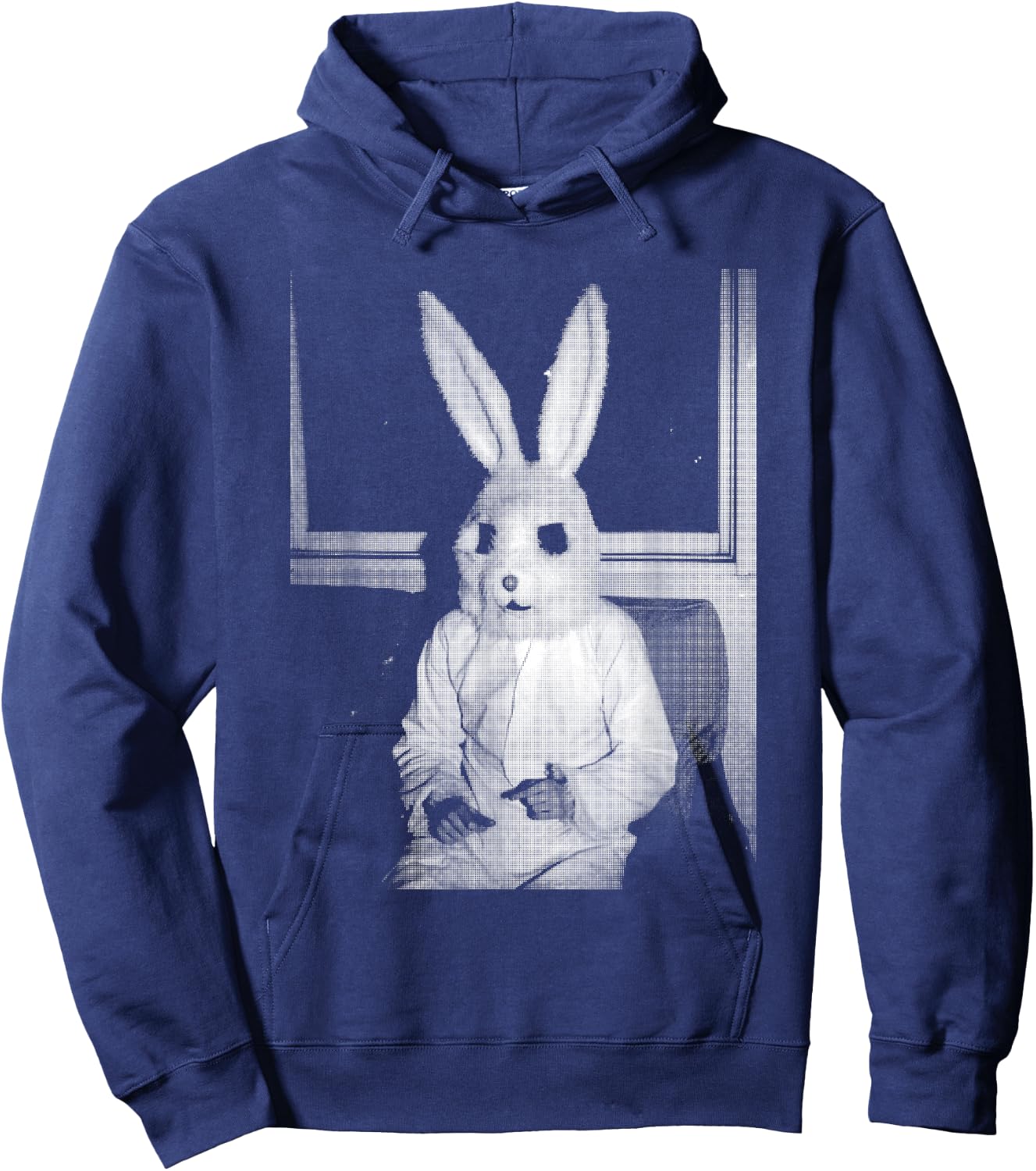 Horror Bunny Rabbit | Dark Creepy Unholy Gothic Halloween Hoodie - Hoodie | Navy