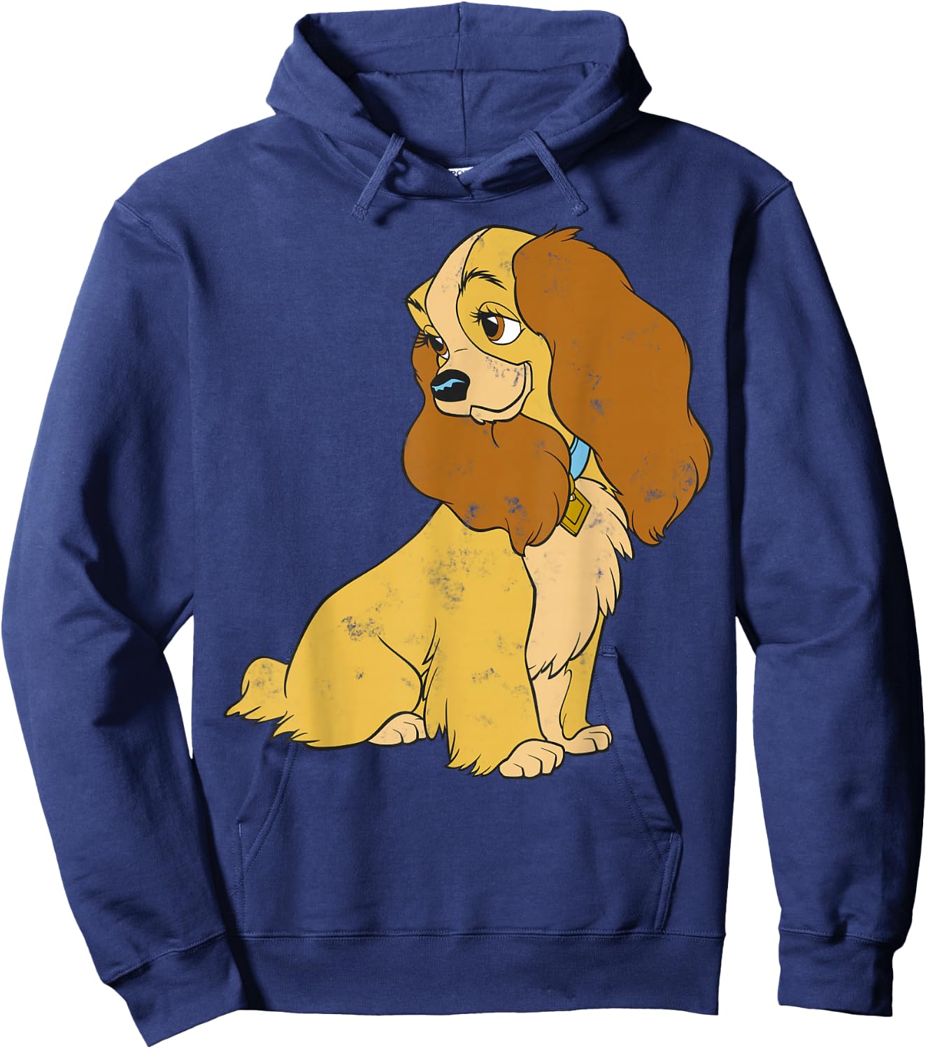Disney Lady and The Tramp Lady Simple Portrait Hoodie - Hoodie | Navy