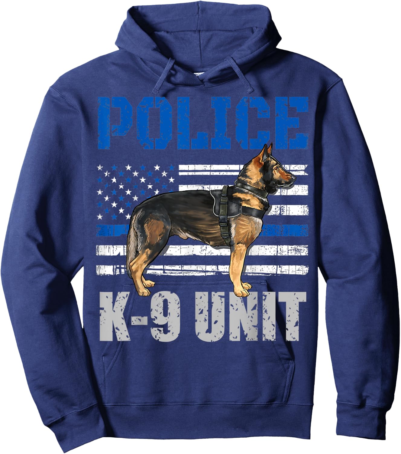 Police K-9 Unit Shirt Dog Costume Thin Blue Line Officer Women Kids Hoodie - Hoodie | Navy