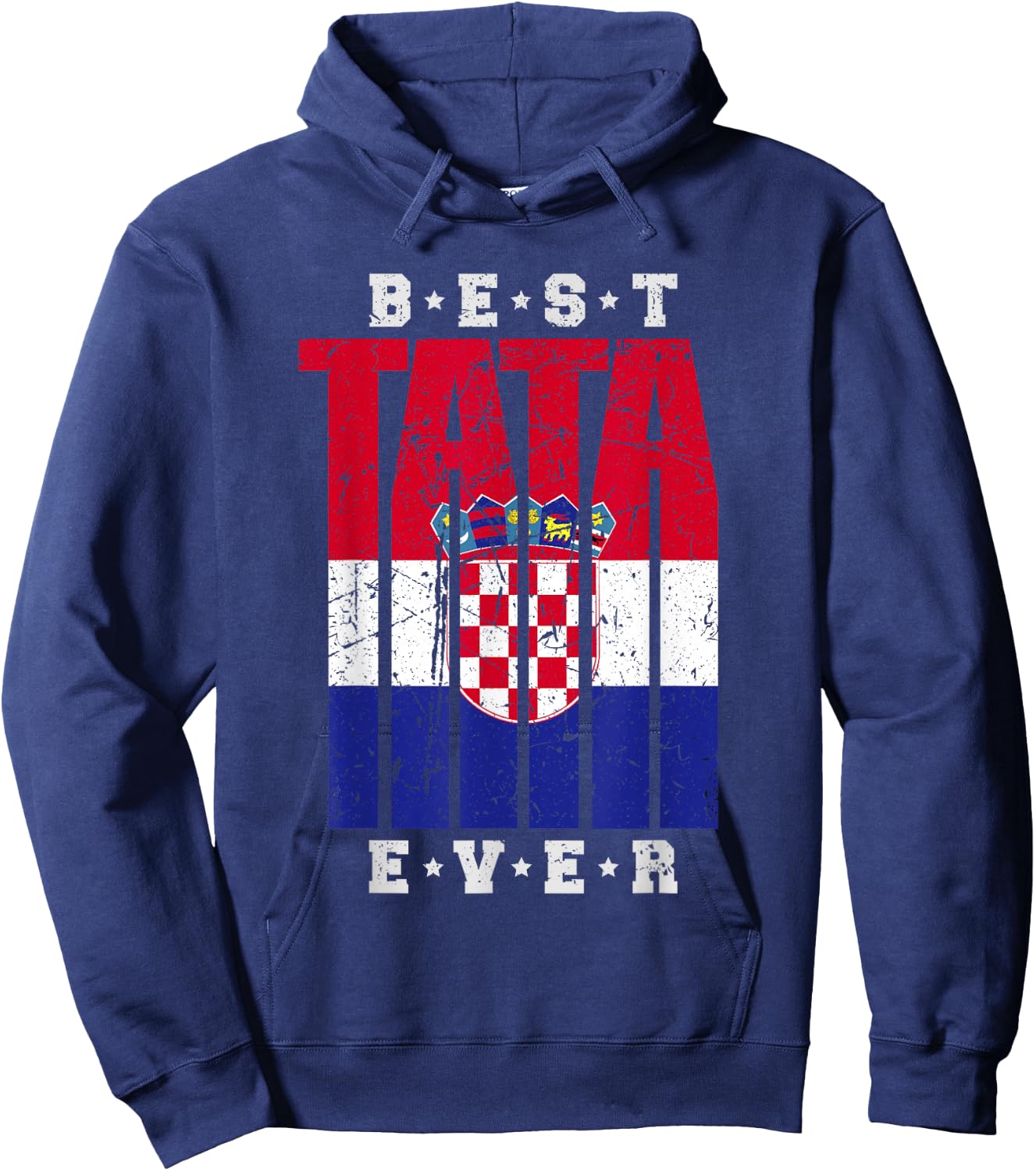 Tata Kroatischer Papa Vatertag Otac Kroatischer Vater Hoodie - Hoodie | Navy