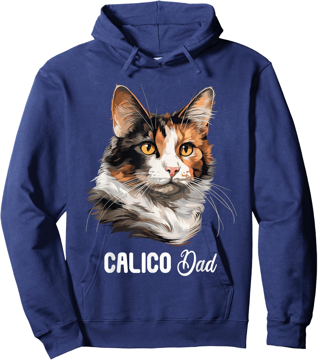 Calico Cat Calico Dad Hoodie - Hoodie | Navy