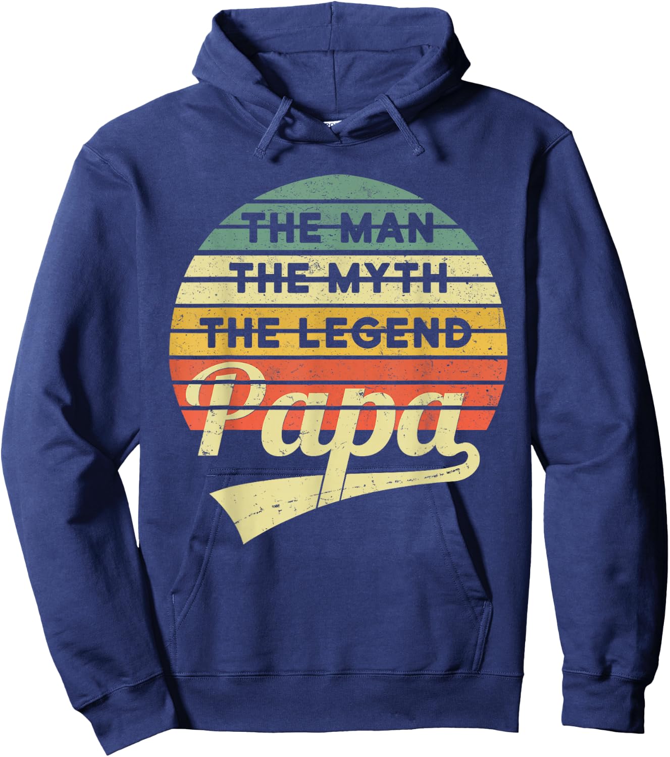 Vatertag Retro - The Man The Myth The Legend Papa Hoodie - Hoodie | Navy