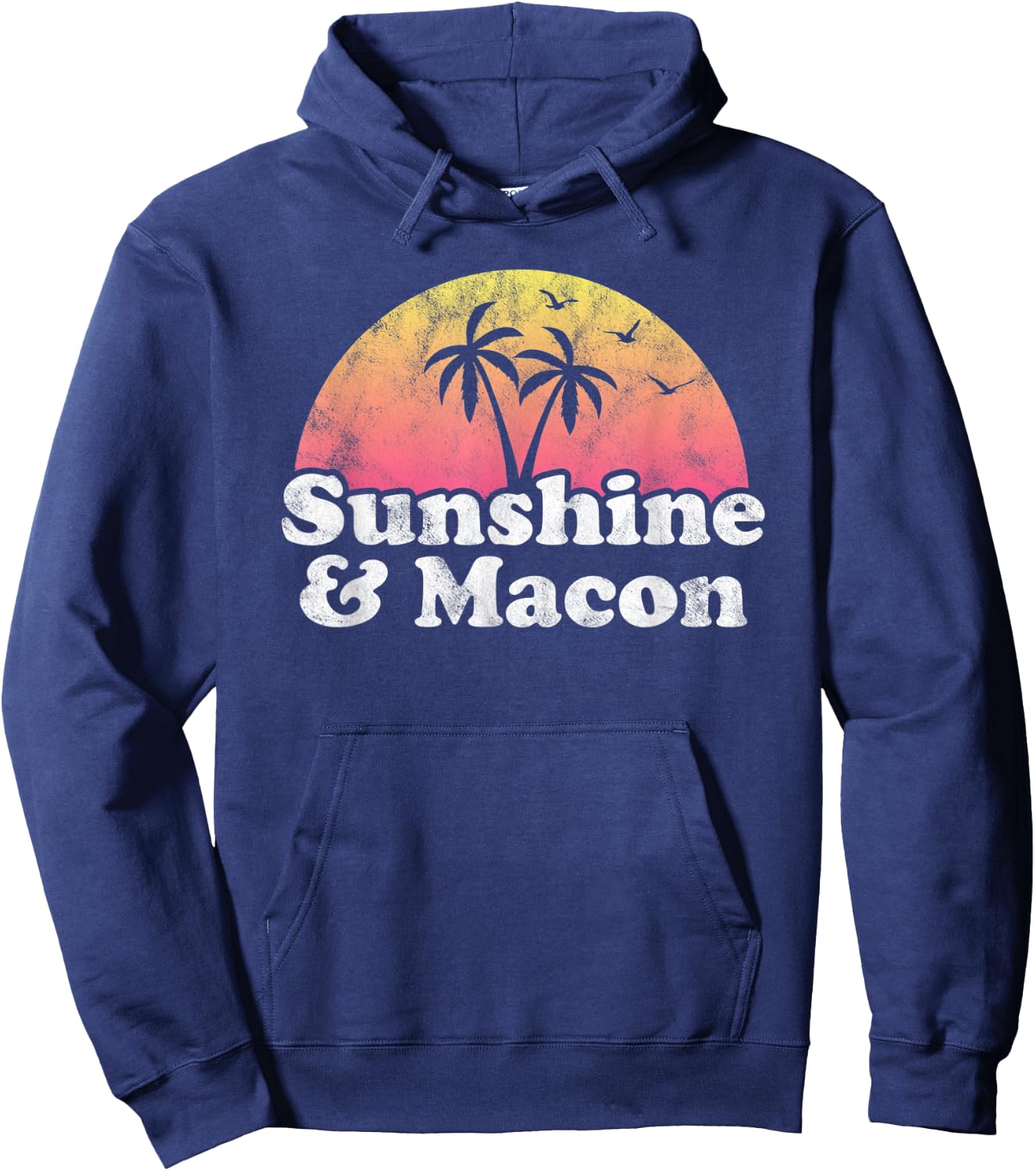 Sunshine and Macon GA Georgia Men Women Kids Hoodie - Hoodie | Navy
