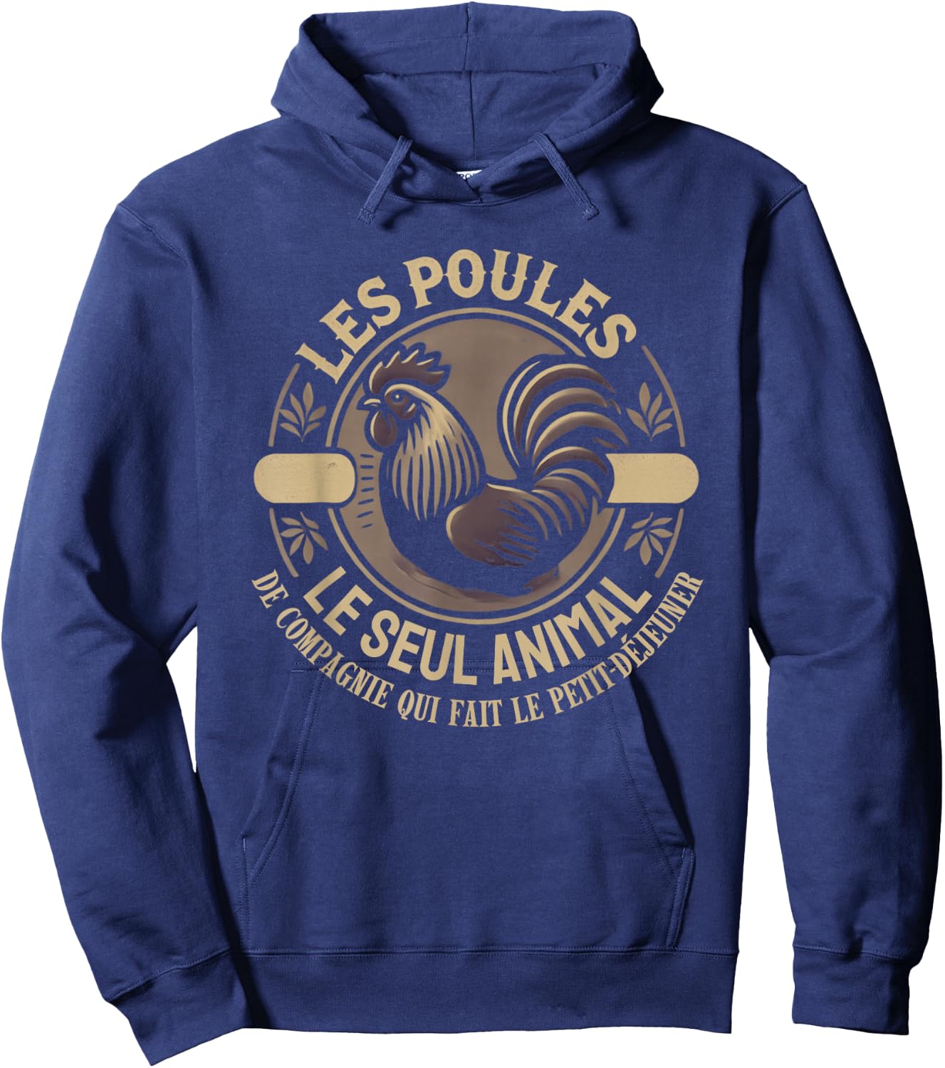 Funny Hen Garden Hens Hoodie - Hoodie | Navy
