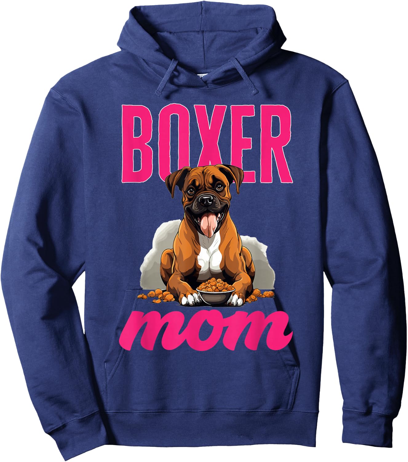 Boxer Dog Breed Pet - Boxer Mom Hoodie - Hoodie | Navy