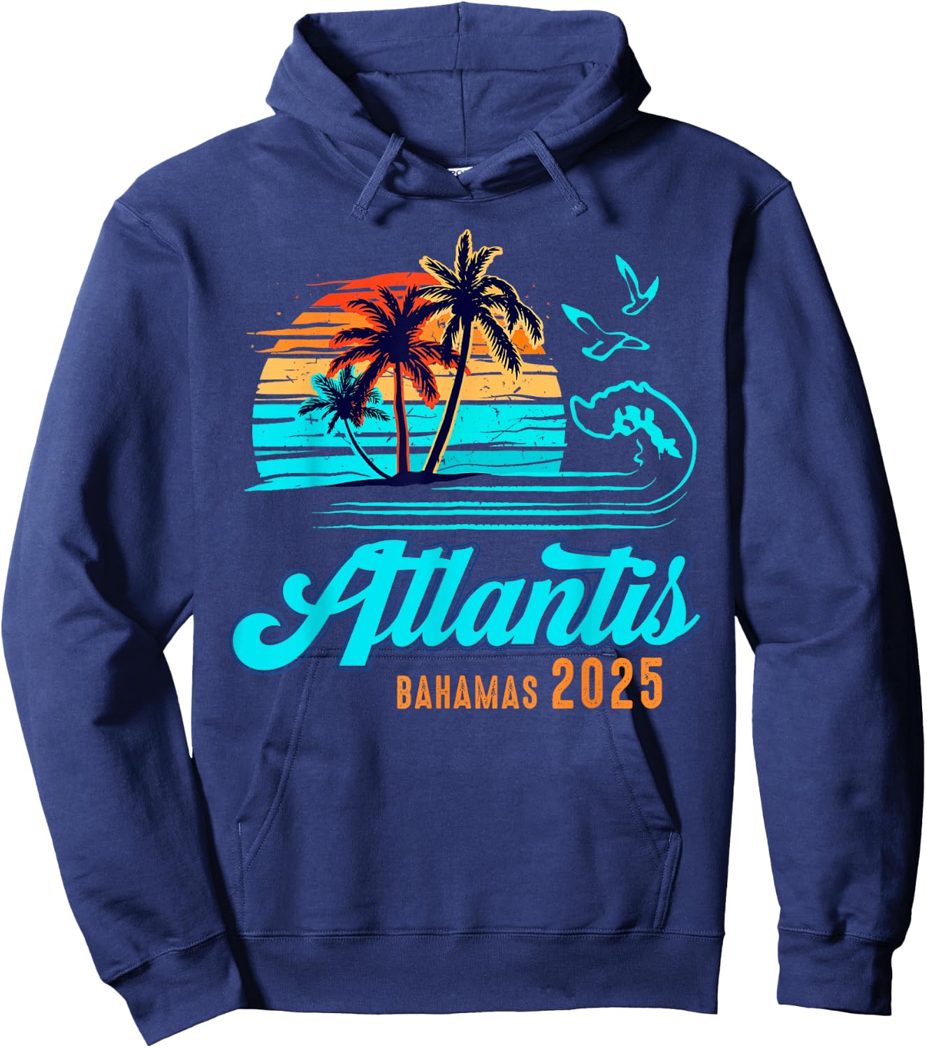 Atlantis Bahamas Caribbean 2025 Vacation Matching Group Hoodie - Hoodie | Navy
