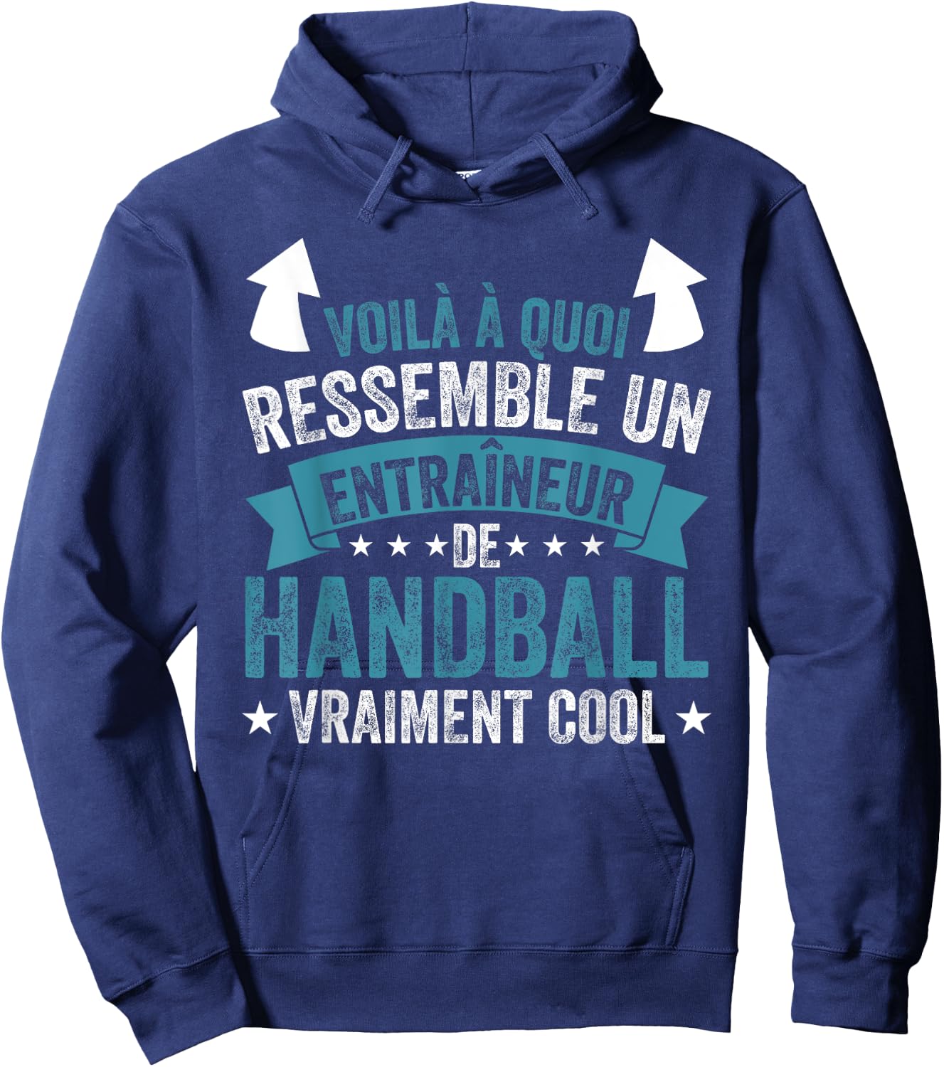 Funny Coach A Handball Coach Really Cool , Black, S Hoodie - Hoodie | Navy