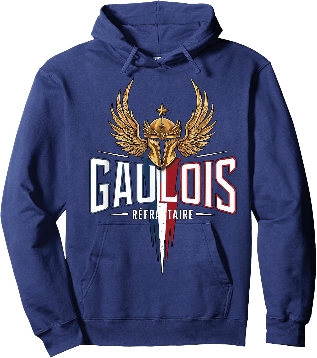 Patriotic Gaul REFRACTORY Patriotic Patriotic Patriotic , Black, S Hoodie - Hoodie | Navy