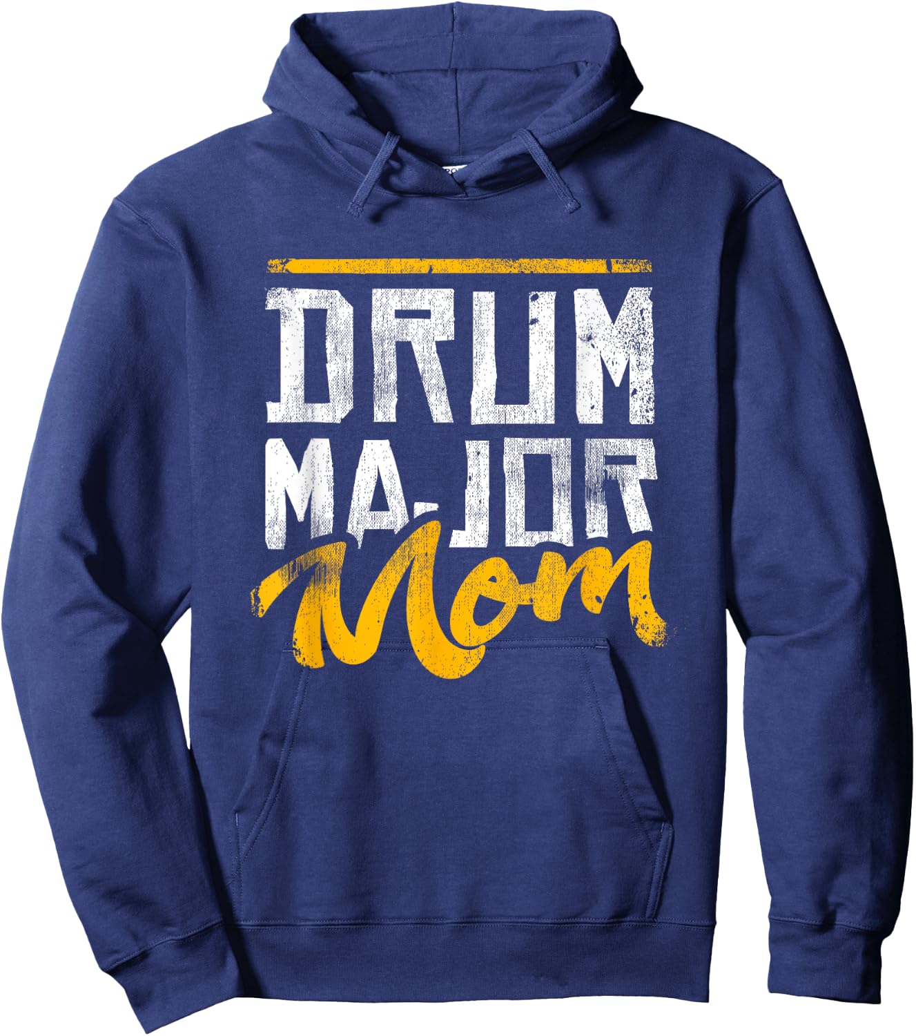Drum Major Mom Mother's Day Vintage Drummers Marching Band Hoodie - Hoodie | Navy