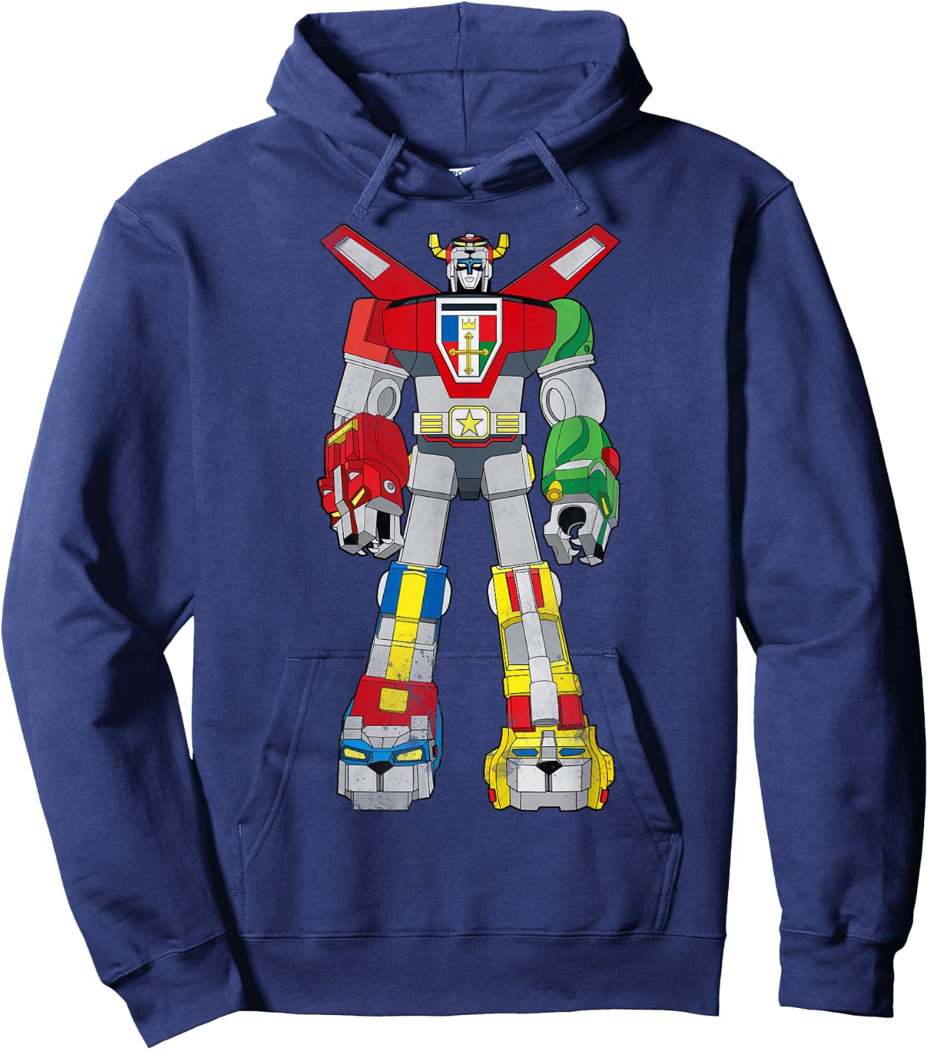 Voltron Retro Defender Battle Ready Graphic Hoodie - Hoodie | Navy