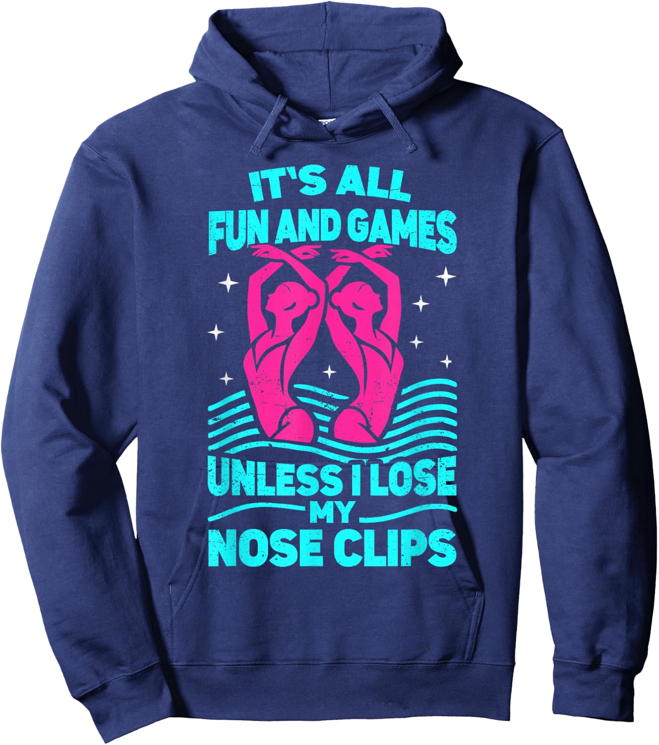 Synchro swimmer women artistic synchronized swimming Hoodie - Hoodie | Navy