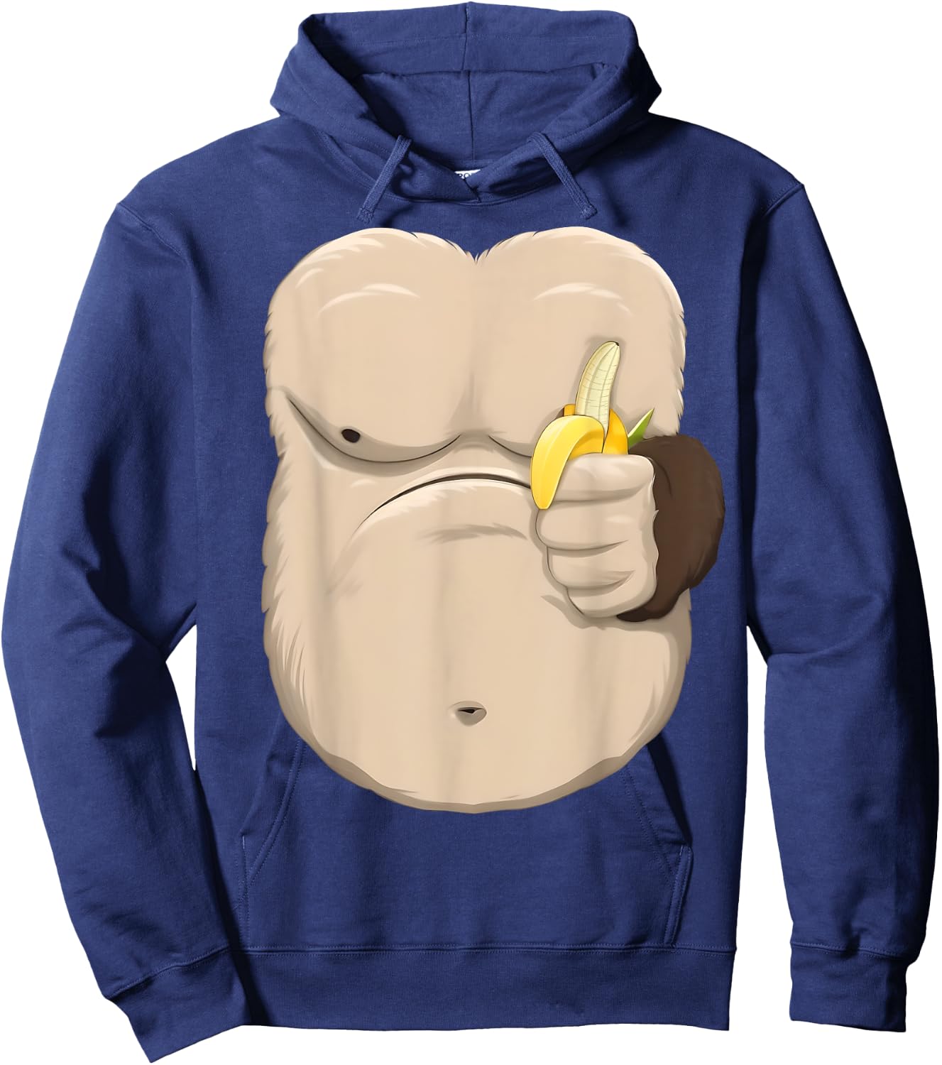 Monkey Costume , Women and Children - Funny Monkey , brown Hoodie - Hoodie | Navy