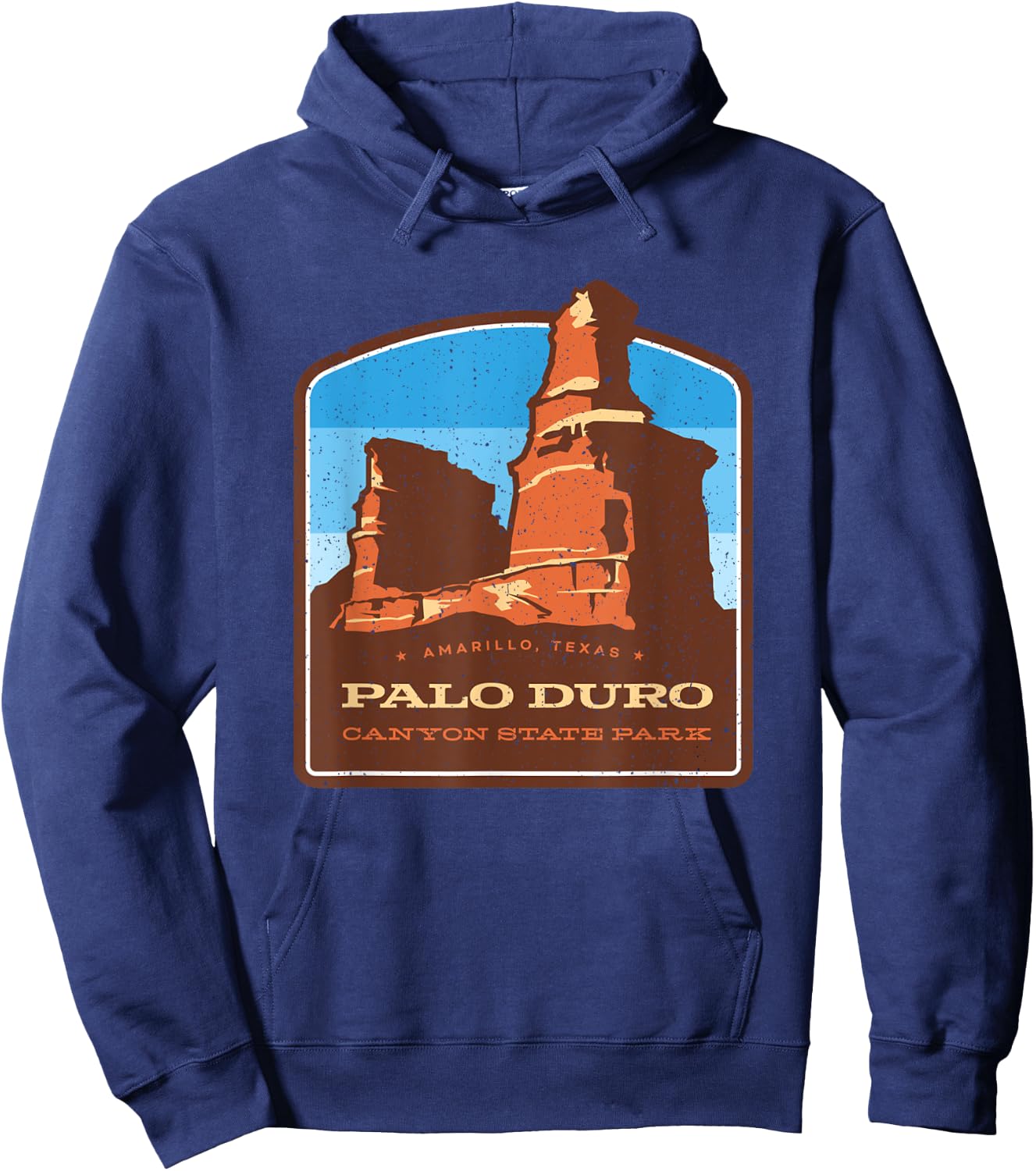 Vintage Palo Duro Canyon State Park Texas Travel Souvenir Hoodie - Hoodie | Navy