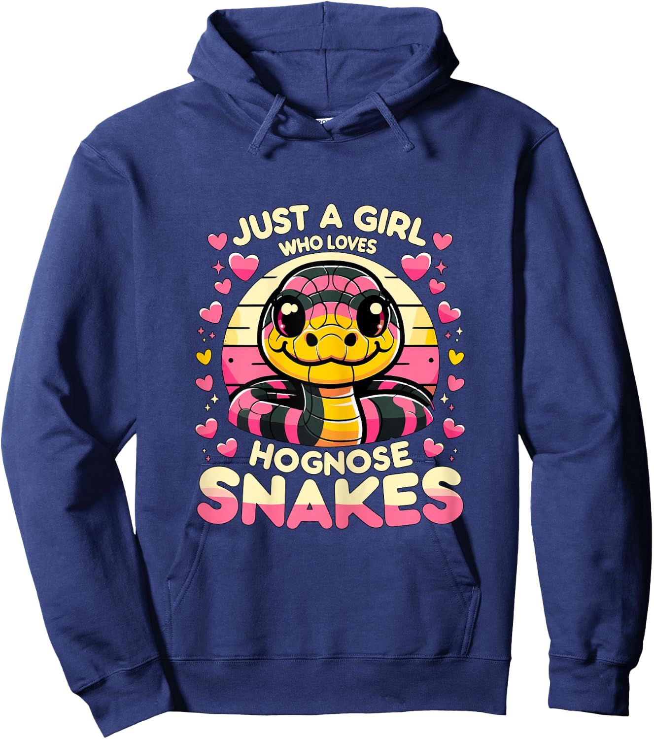 Just a Girl who loves Hognose Snakes Hoodie - Hoodie | Navy