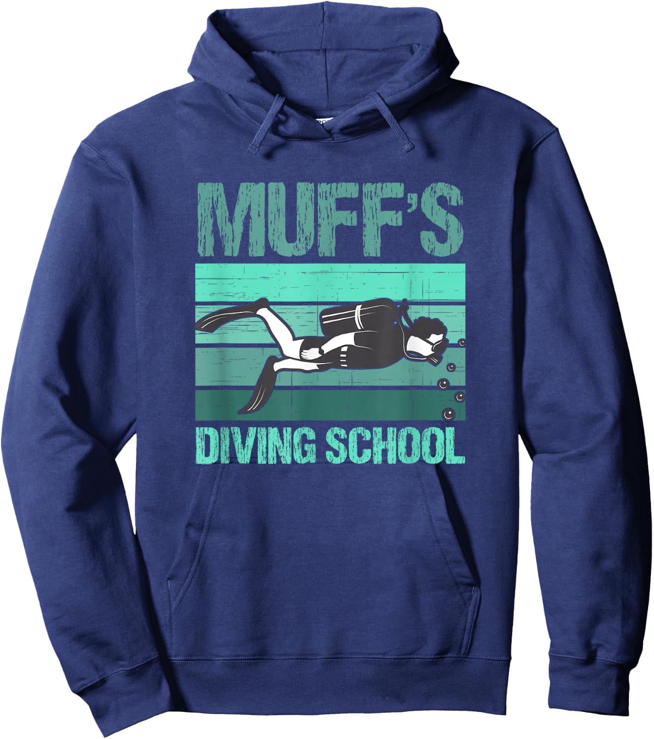 Muffs Diving School Hoodie - Hoodie | Navy