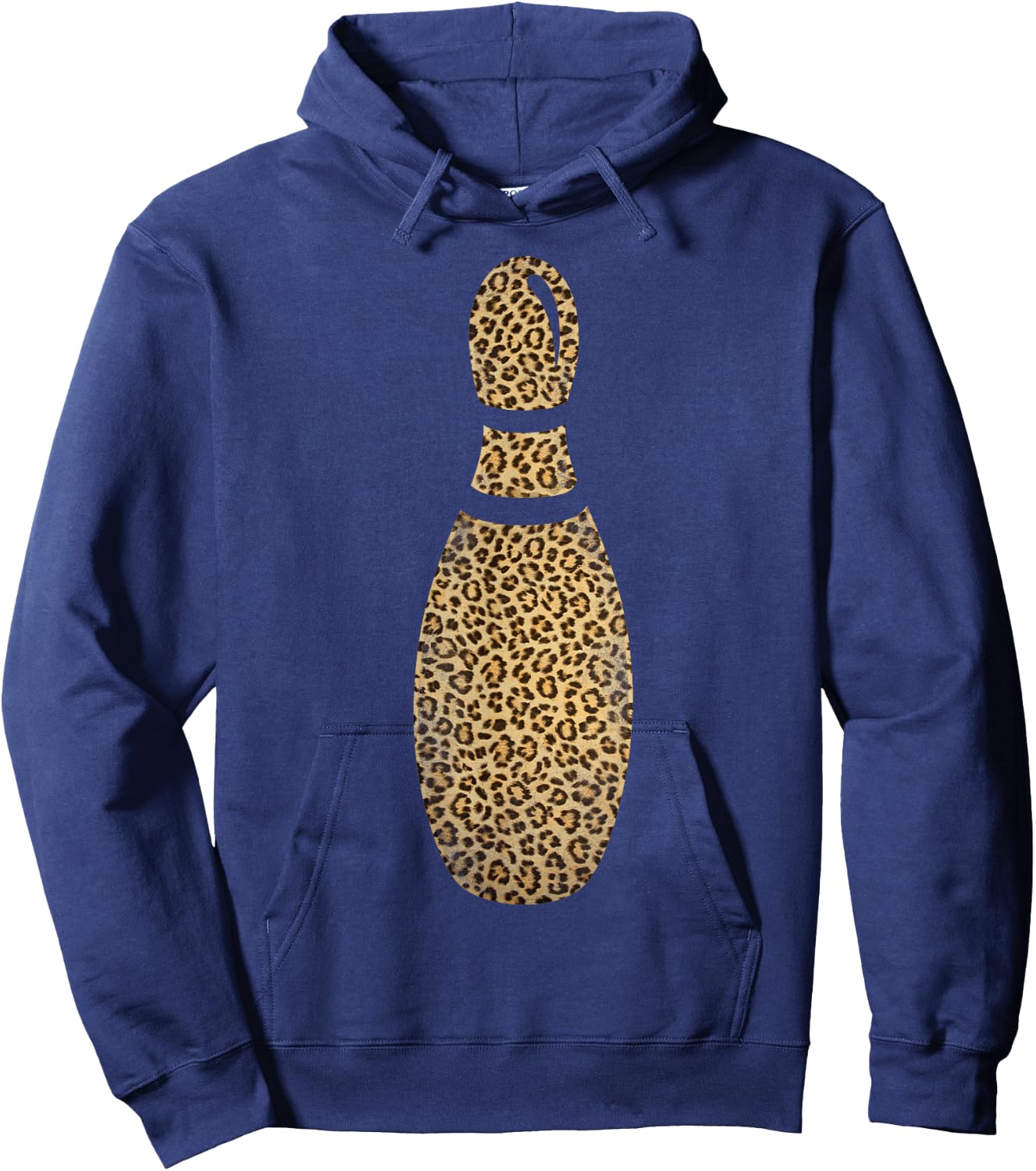 Funny Bowling Leopard Pin Cheetah Hoodie - Hoodie | Navy