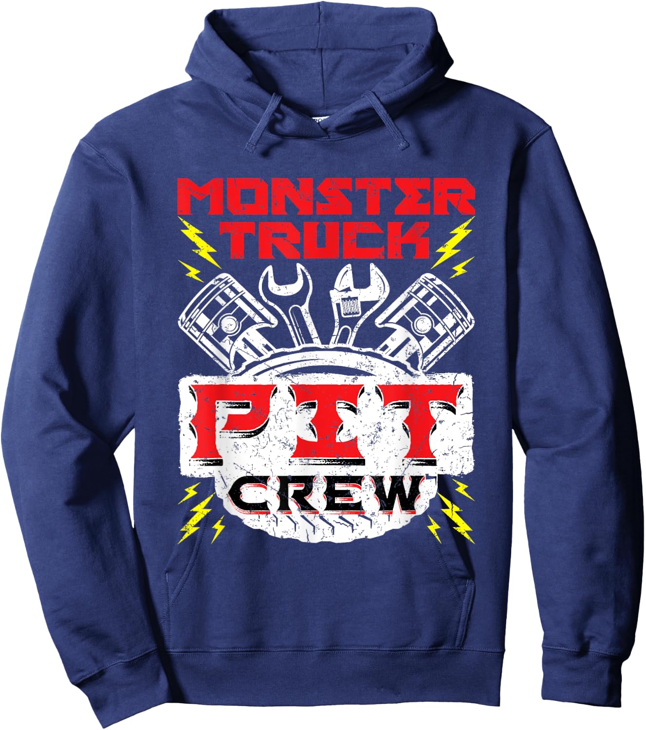 Monster Truck Pit Crew - Monster Truck Rally Hoodie - Hoodie | Navy