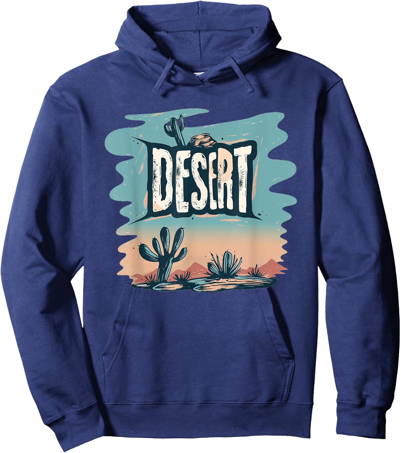 Beautiful Desert Costume with Cactus for Boys and Girls Hoodie - Hoodie | Navy
