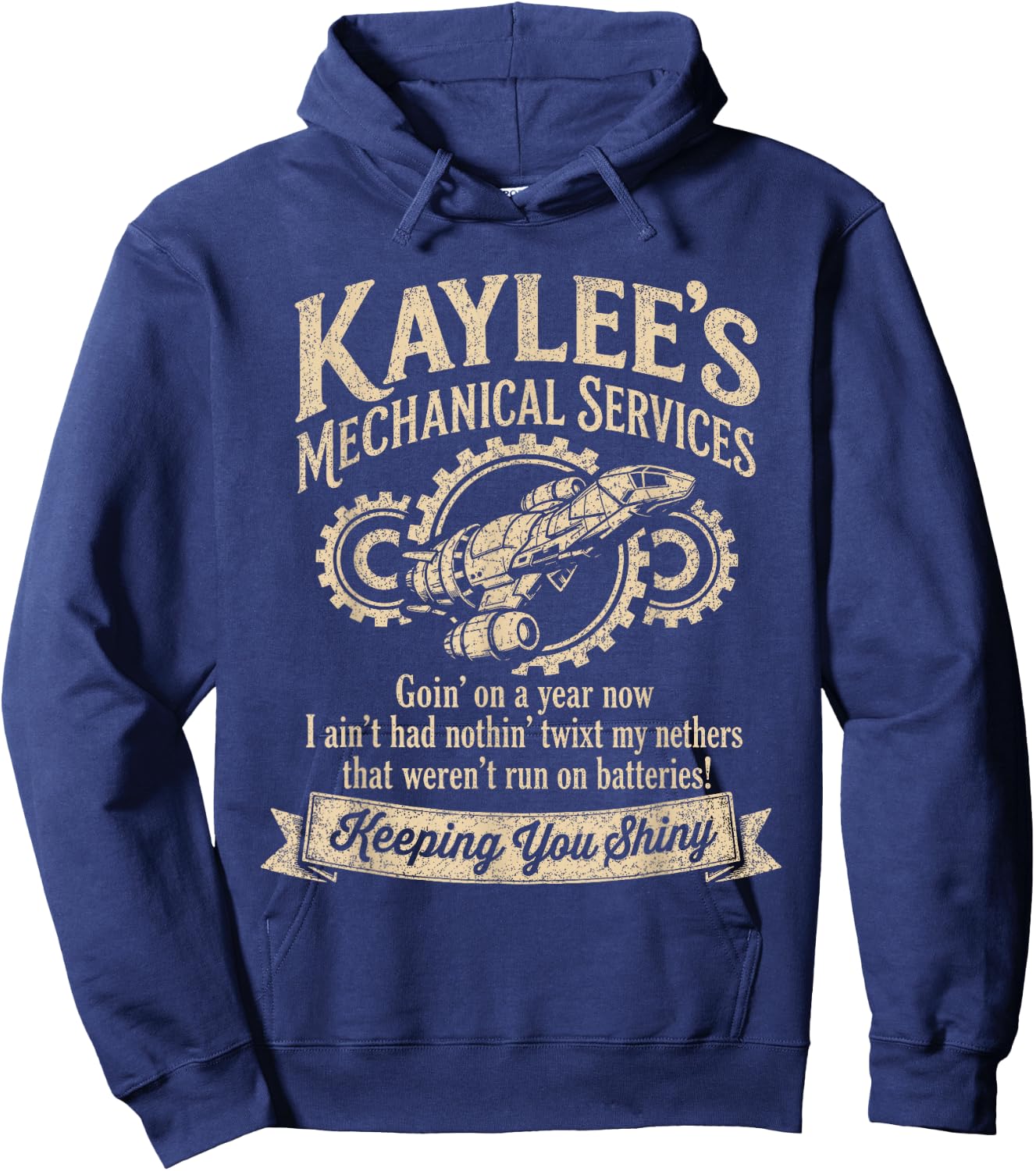 Kaylee Mechanical Services Space Mechanic Hoodie - Hoodie | Navy